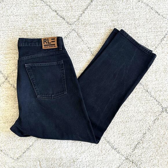 RL Polo Jeans Co. Classic Relaxed Dark Wash Straight Leg Jeans 36 x 30 - Picture 3 of 7